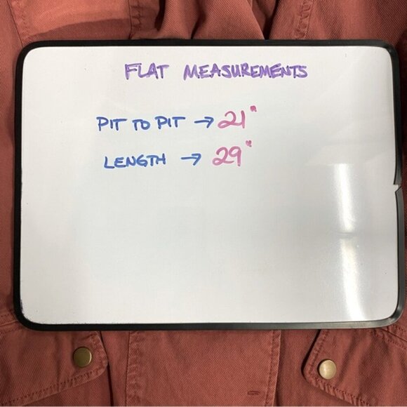 Mavi Rust Red Cotton Anorak Utility Chore Jacket Coat S - Picture 5 of 13